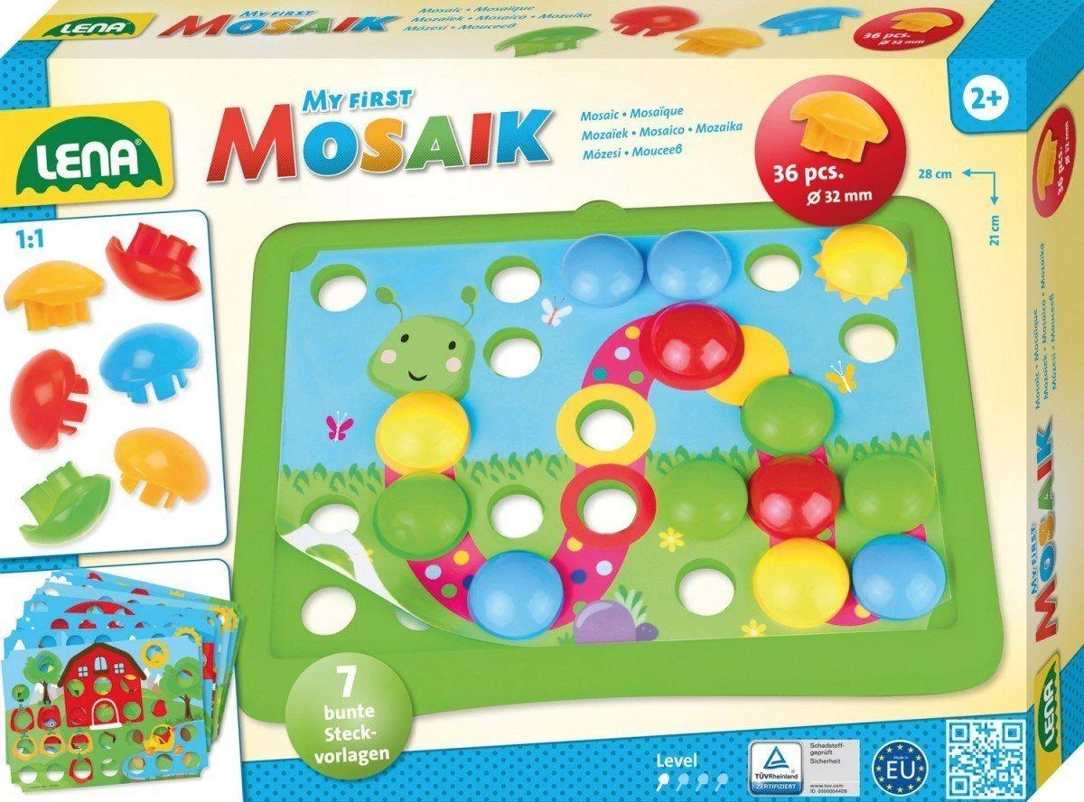 Mozaika su didelėmis ankštimis, gamtos tema, LENA 35632, 2+