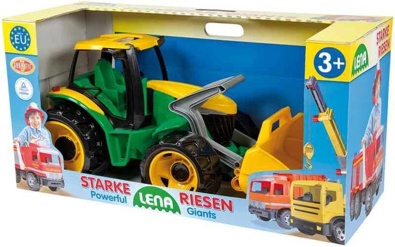 Galingas traktorius LENA Giga Trucks žalias, 62cm