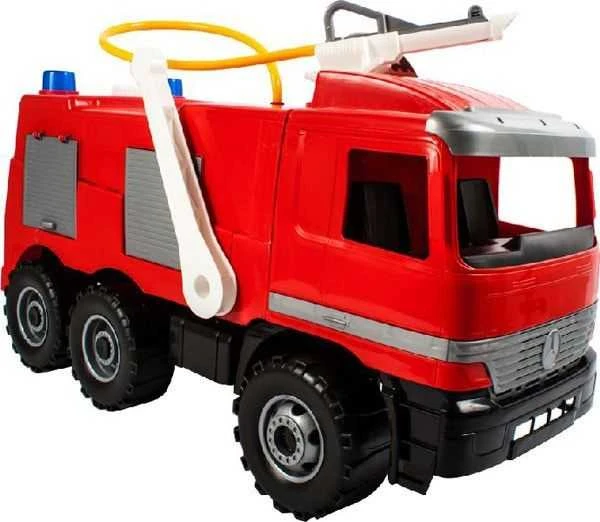 Gaisrinė mašina Lena Mercedes Actros, 64 cm (išlaiko 50 kg apkrovą)