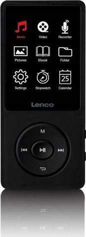 Lenco Xemio-669BK MP4 grotuvas su dużym wyświetlaczem Akku 8GB pilka