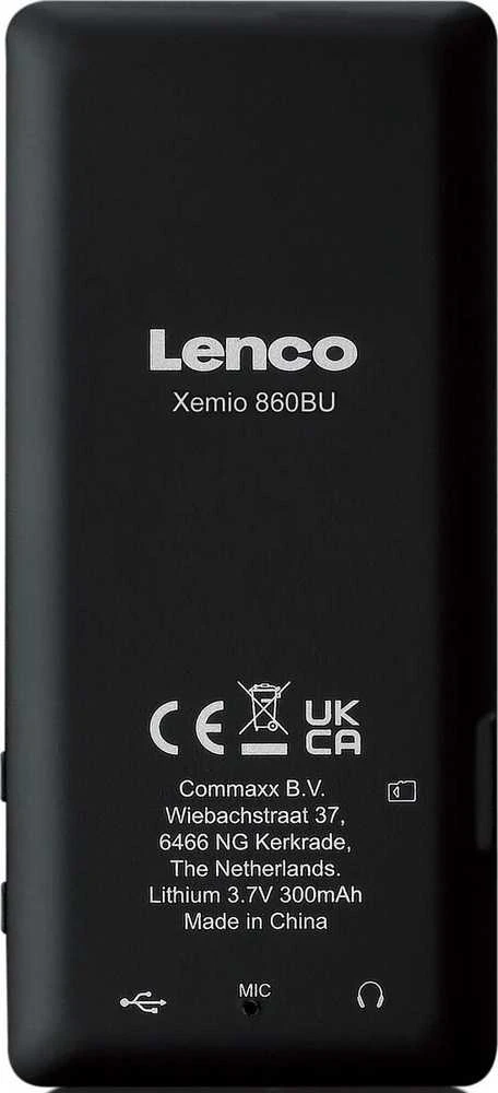 Lenco Xemio-860 MP4 grotuvas su wyświetlaczem akumulator BT 8GB mėlyna
