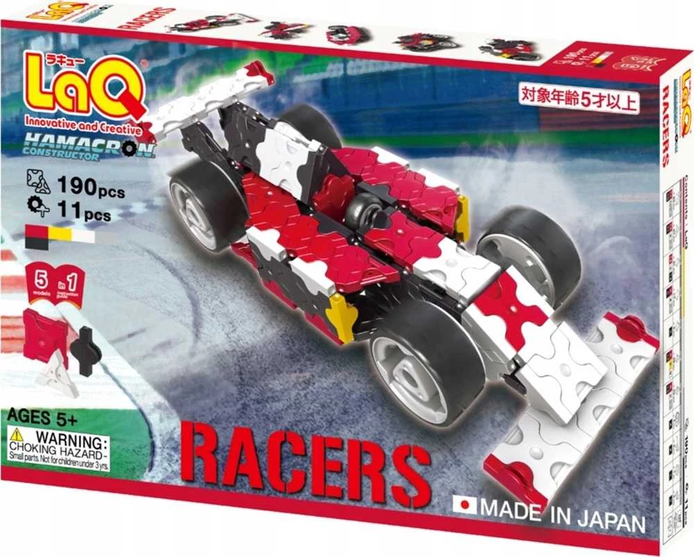 Konstruktorius LaQ „Hamacron Constructor Racers” / 190 detalių