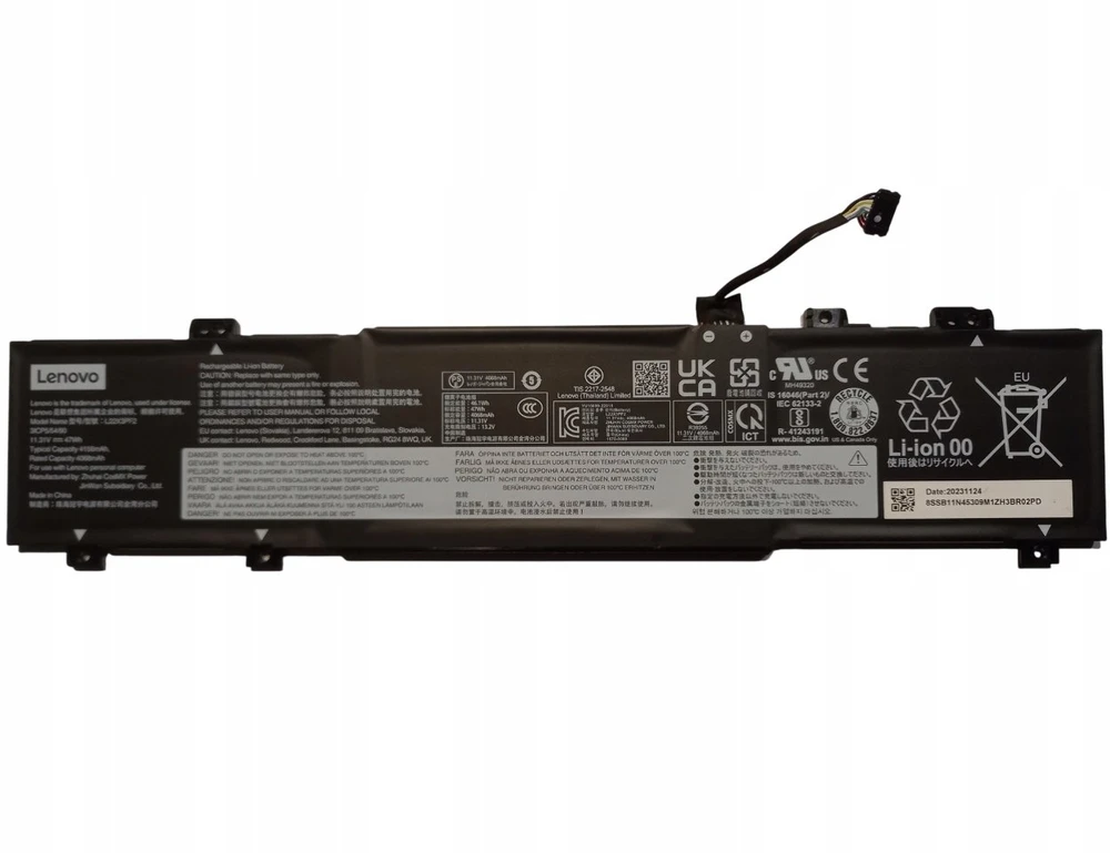 47 Wh 3 celių ličio jonų akumuliatorius, skirtas Lenovo nešiojamiesiems kompiuteriams