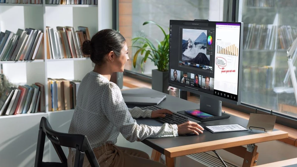 Stacionarus kompiuteris Lenovo ThinkCentre neo 50a 27 Gen 5 Intel® Core™ i7 i7-13620H 68.6 cm (27") 1920 x 1080 pikselių All-in-One PC 16 GB DDR5-SDRAM 1 TB SSD Windows 11 Pro Wi-Fi 6 (802.11ax) Pilkas