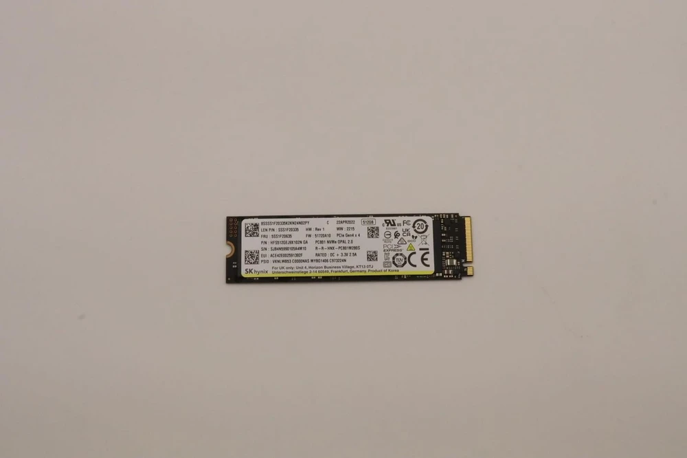 Lenovo 512GB M.2 2280 PCIe 4.0 SSD