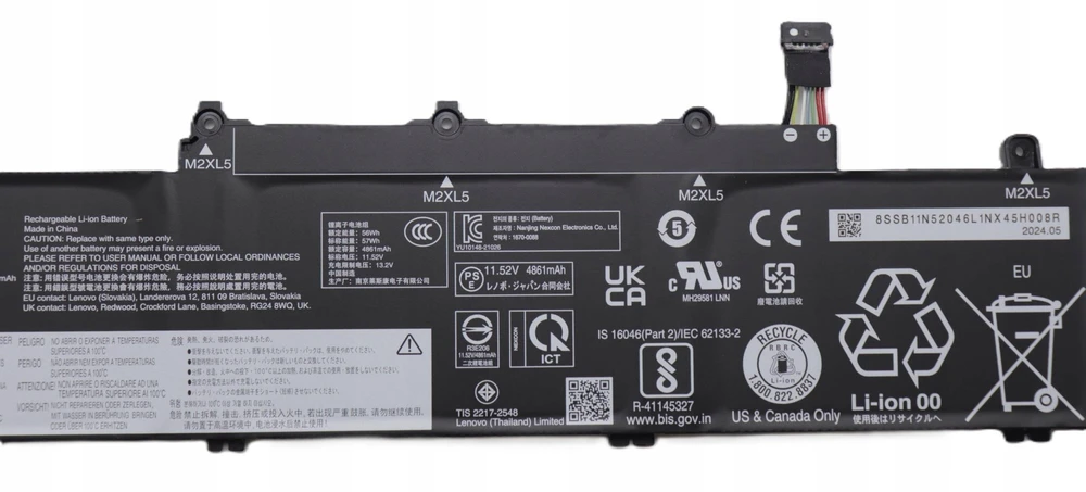 Bateria Lenovo 57Wh 3-cell lithium-ion