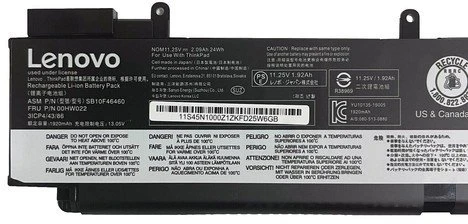 Lenovo 57 Wh 3 celių ličio jonų akumuliatorius nešiojamiesiems kompiuteriams