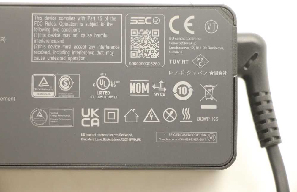 Nešiojamojo kompiuterio maitinimo adapteris Lenovo 65 W, 3.25 A, (5A10W86303)