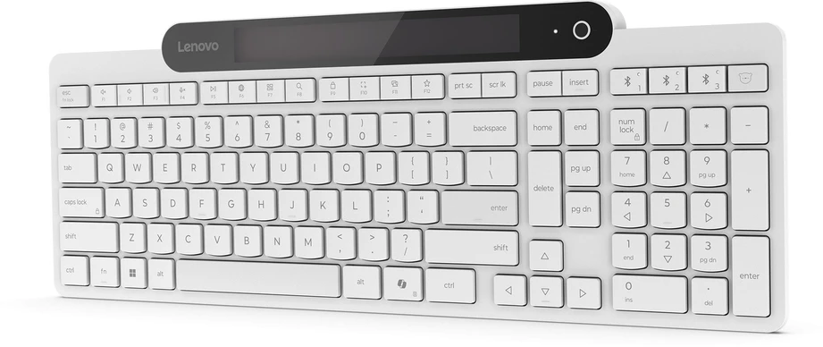 Lenovo 800 Self-Charging Bluetooth Klaviatūra-US English | Klaviatūra | Bluetooth | US English | Baltas