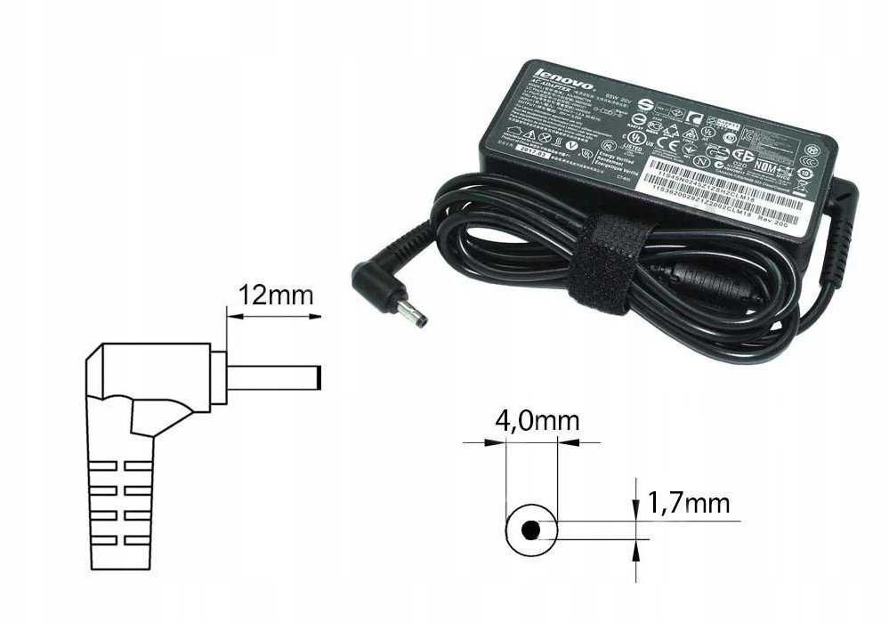 Nešiojamojo kompiuterio maitinimo adapteris Lenovo 45 W, 2.25 A, 20 V (SA10M42771)