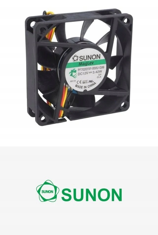 Sunon Drift-1 aušintuvas su specifikacijų lipduku
