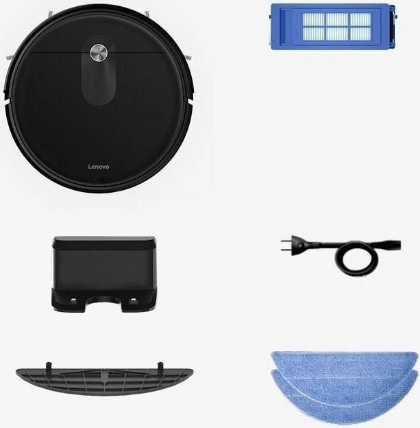 Dulkių siurblys - robotas Lenovo E2 Pro, Juodas