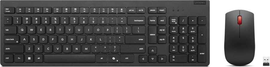 Lenovo Essential Belaidis rinkinys Klaviatūra ir pelė Gen2 | Klaviatūros ir pelės rinkinys | Wireless | su pele | Estonian | Juodas