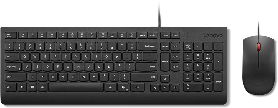 Lenovo Essential Klaviatūra su laidu ir pelė | Klaviatūros ir pelės rinkinys | su laidu | su pele | Nordic | Juodas