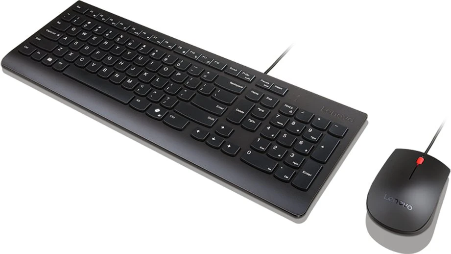 Lenovo Essential Klaviatūra su laidu ir pelė | Klaviatūros ir pelės rinkinys | su laidu | su pele | Nordic | Juodas