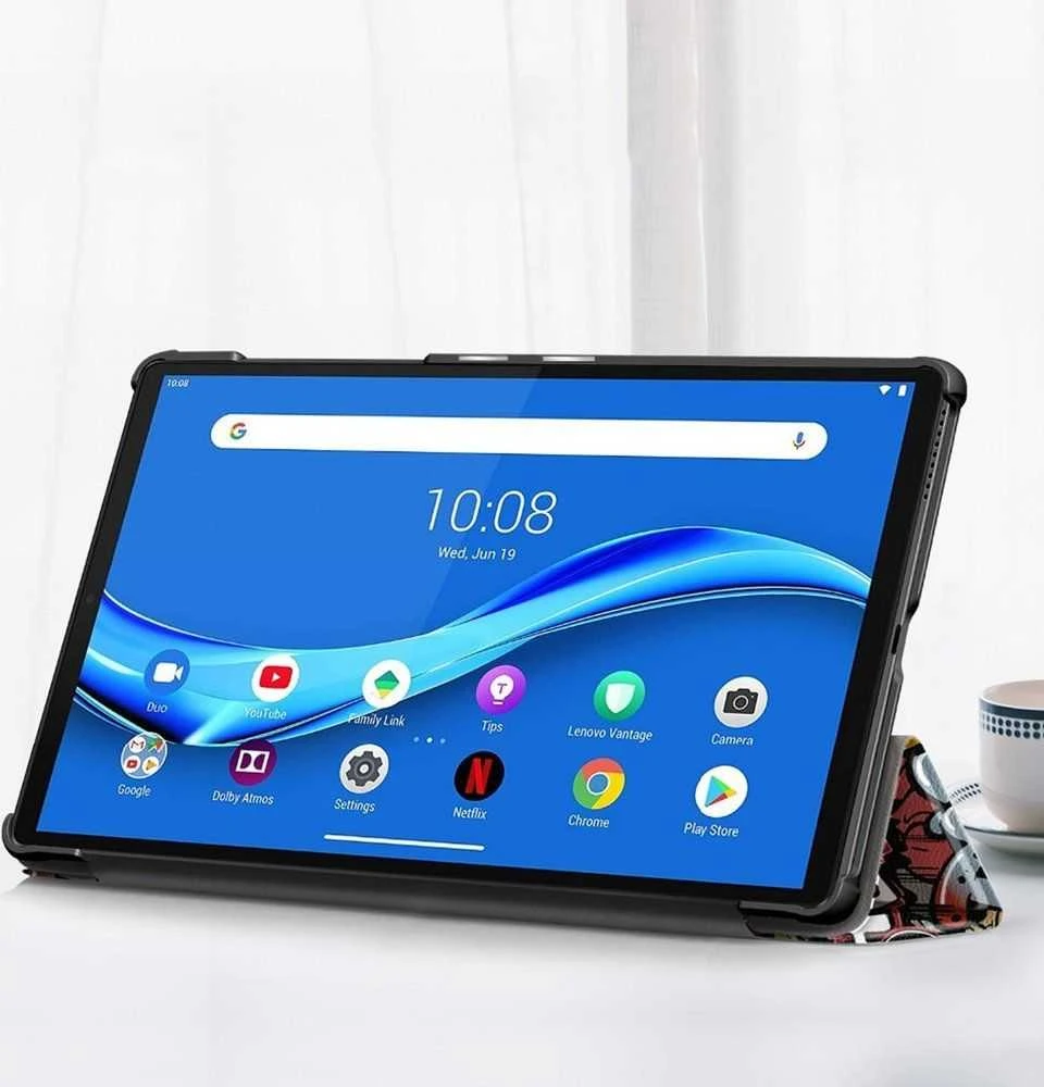 Lenovo grafinis planšetinio kompiuterio dėklas, skirtas Tab M10 FHD TB-X606X (grafiti)