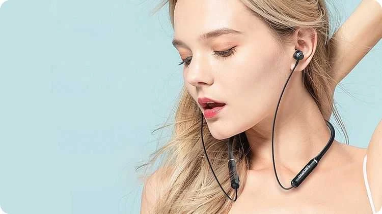 Lenovo HE05 Belaidės ausinės sportui, Baltos