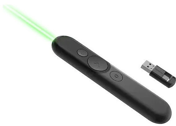 Pelė Lenovo | lazerinis Rechargeable Presentation Remote | Juodas
