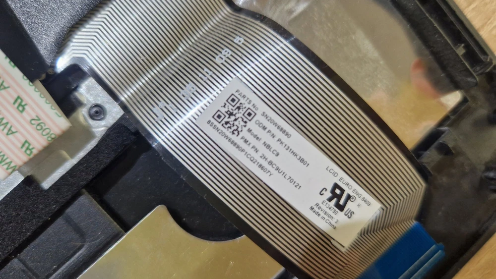 Klaviatūra „Lenovo Mars 1.0 INTEL FRU MECH_ASM“.
