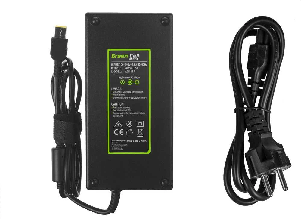 Žalias Cell Notebook įkroviklis Žalias Cell Lenovo 20V | 8.5A | 170W | Plonas patarimas