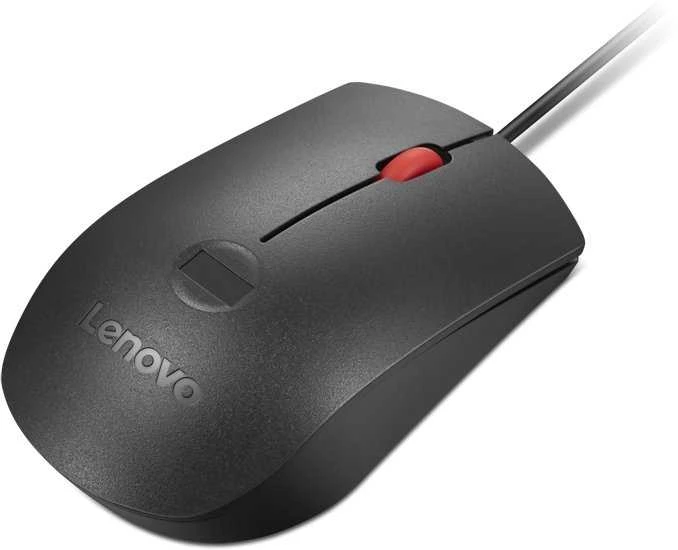 Lenovo Fingerprint Biometric USB Pelė Gen3 | su laidu | USB-A | Juodas/Raudona