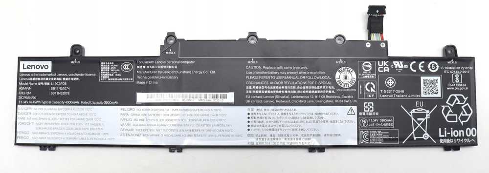 Bateria Lenovo SD/A L19D3PD5