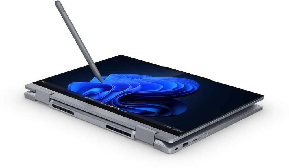 Lenovo ThinkBook 14 2-in-1 G5 IAU Intel Core Ultra 7 255U Hybrid (2-in-1) 35.6 cm (14") Jutiklinis ekranas WUXGA 16 GB DDR5-SDRAM 512 GB SSD Wi-Fi 6E (802.11ax) Windows 11 Pro Swiss Pilkas