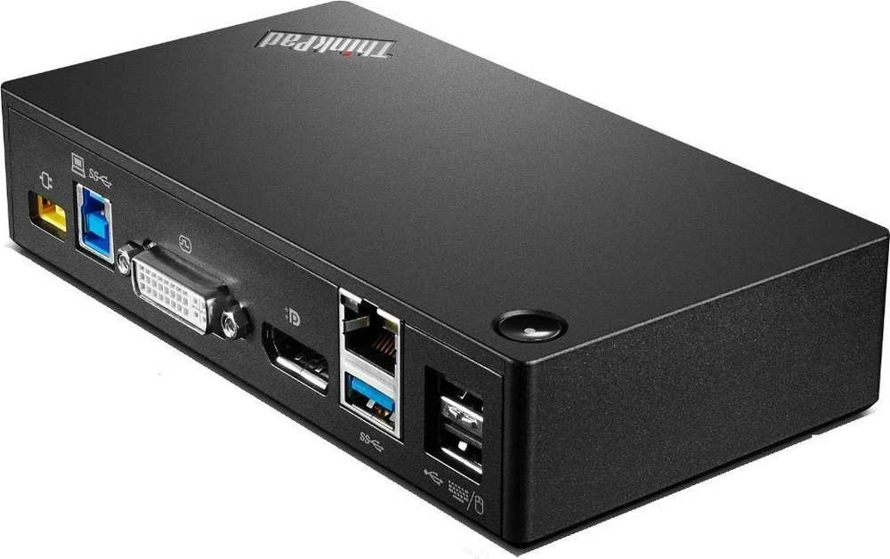 Lenovo ThinkPad stotelė su jungčių vaizdu