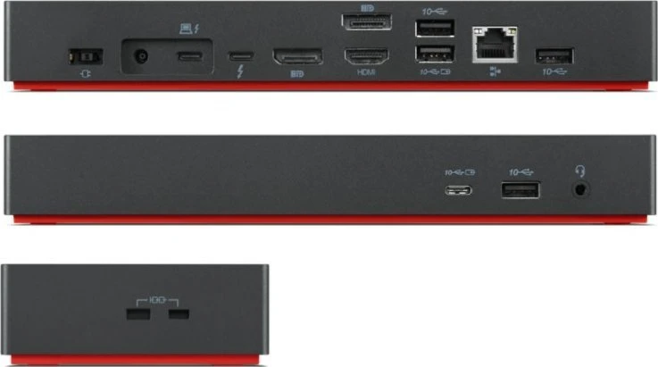 Lenovo ThinkPad Universal Thunderbolt 4, Laidinis, Thunderbolt 4, 3,5 mm, Juoda, cULus, FCC, ICES, NOM, DC