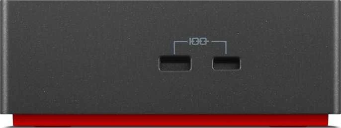 Lenovo USB-C doko stotelė – priekinis vaizdas su jungtimis