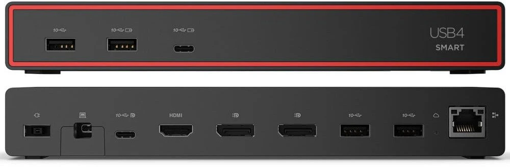 Lenovo ThinkPad USB4 Smart Dock jungčių vaizdas