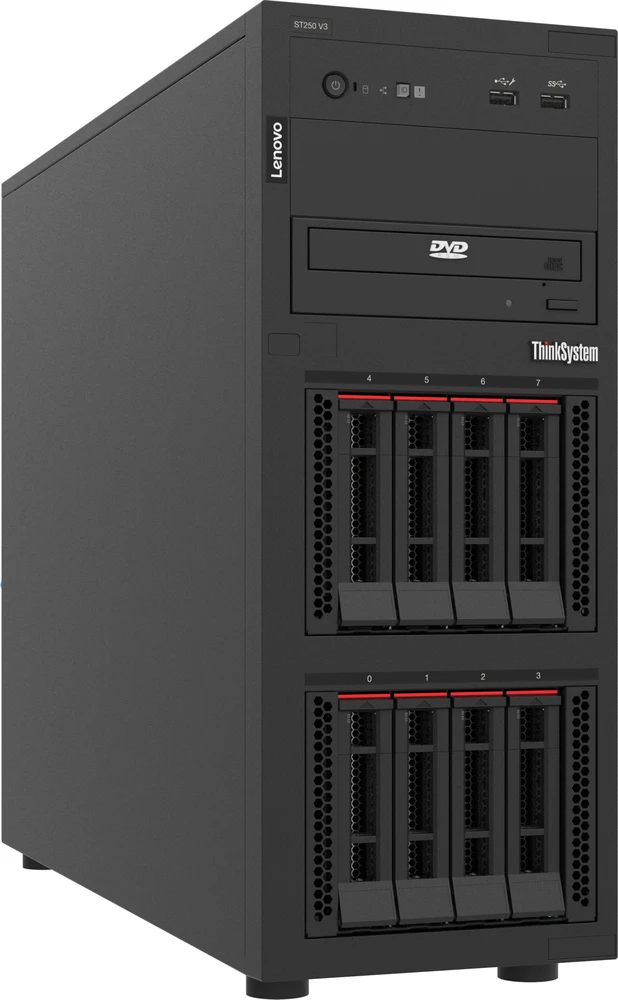 Serveris Serwer Lenovo Lenovo ThinkSystem ST250 V3 serwer Tower Intel® Xeon® 6353P 2,7 GHz 16 GB DDR5-SDRAM 800 W