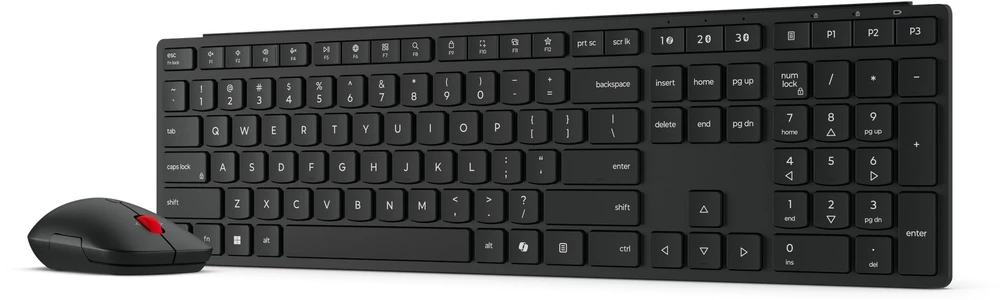 LENOVO WIRELESS MULTI-MODE PRO COMBO Klaviatūra ir pelė 6000 - U.S. ENGLISH su Euro simboliu AI