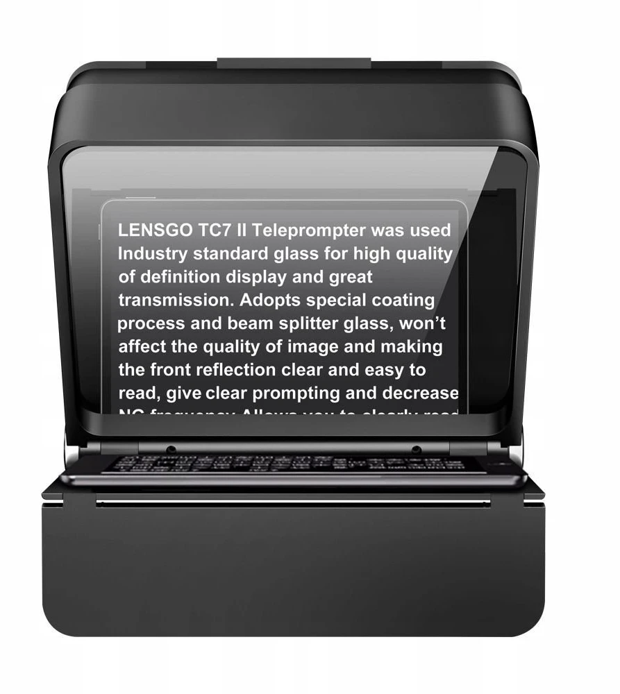LensGo Teleprompteris Stebėjimo Monitorius „Vlog 2 viename“ DSLR Fotoaparatams ir Telefonams / TC7 II „Ultimate Kit“