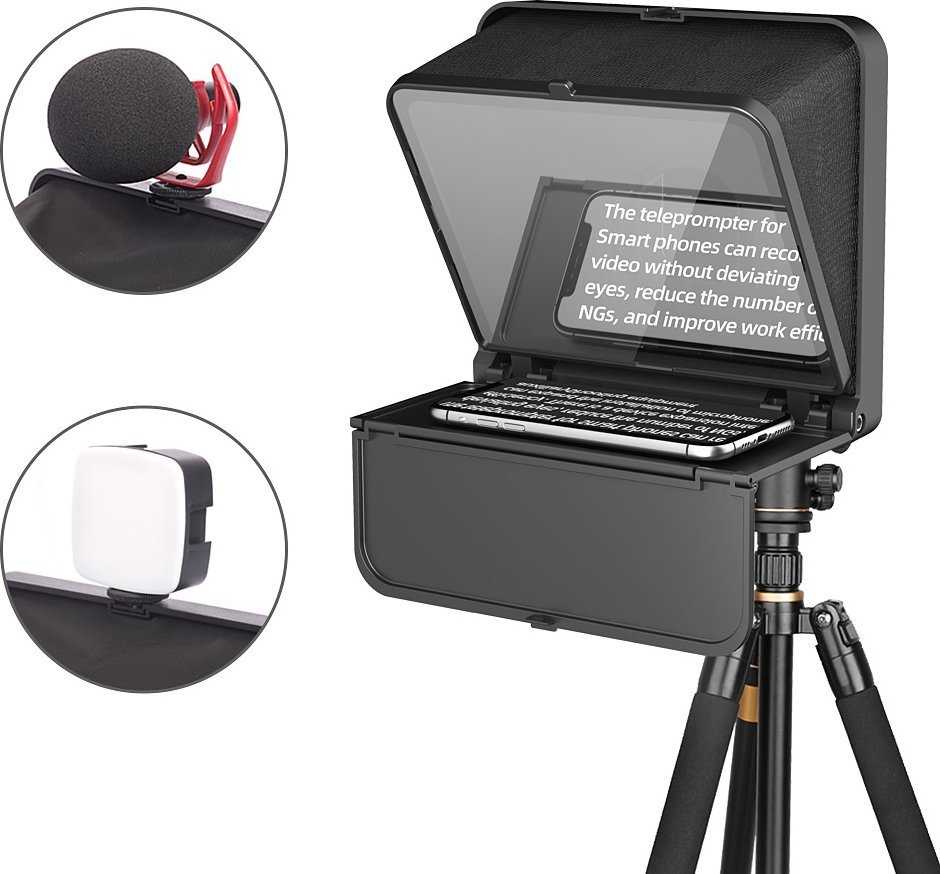 Lensgo Prompter Teleprompter Monitorius Podglądowy Vlog Do Telefonu Smartfona Telefonas / Tc7 S