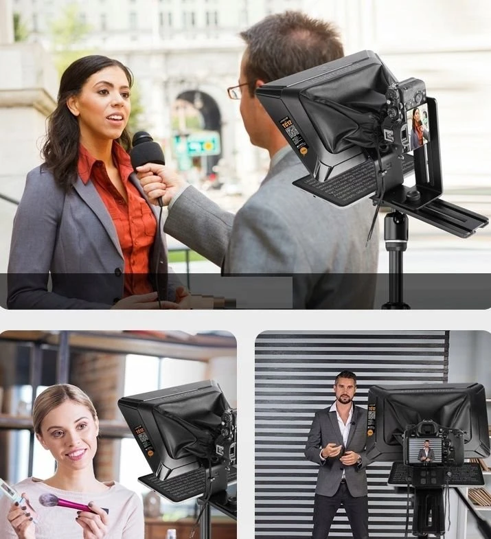 „Prompter Teleprompter Monitorius Podglądowy Vlog Na Aparat Planšetė 12,9" Lensgo / Tc12" – čia nėra lietuviškų žodžių, kuriuos reikėtų versti, nes tai produktų pavadinimas, kuriame yra prekės ženklas (Lensgo) ir modelio kodas (Tc12). Tačiau pažvelgus į tekstą, matome, kad yra lenkiškų žodžių: „Podglądowy“ (liet. „peržiūros“), „Vlog Na Aparat“ (liet. „vlog, skirtas kamerai“). Kadangi tai pavadinimas, jį reikėtų išversti taip, kad būtų aišku, kas tai per produktas, išlaikant prekės ženklo pavadinimą ir modelį. Vertimas: „Prompter Teleprompter Monitorius Peržiūros Vlog kamerai Planšetė 12,9" Lensgo / Tc12“ Tačiau galima patikslinti: „Teleprompter monitorius peržiūros, skirtas vlog kamerai, tinka planšetei 12,9" Lensgo / Tc12“ – bet kadangi tai pavadinimas, trumpas variantas būtų tinkamesnis. Geriausias variantas: „Teleprompterio monitorius peržiūrai, Vlog kamerai, planšetei 12,9" Lensgo TC12“. Vis dėlto, jei reikia tiksliai išlaikyti struktūrą, pažodžiui būtų: „Prompter Teleprompter Moni