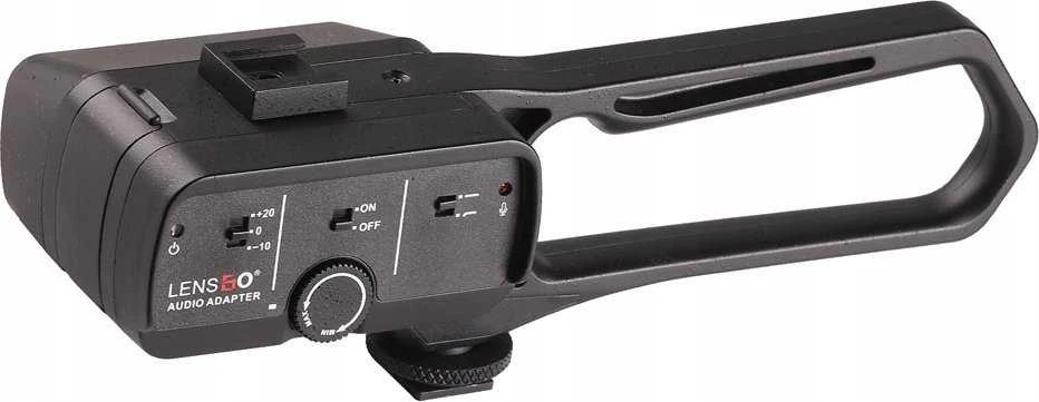 „LensGo Regulator“ garso stiprintuvas mikrofonui + fotoaparato rankenos stabilizatorius / D1l