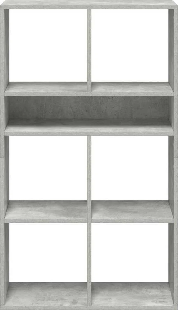 Spintelė knygoms, betono pilka, 66x31x112 cm, MDP