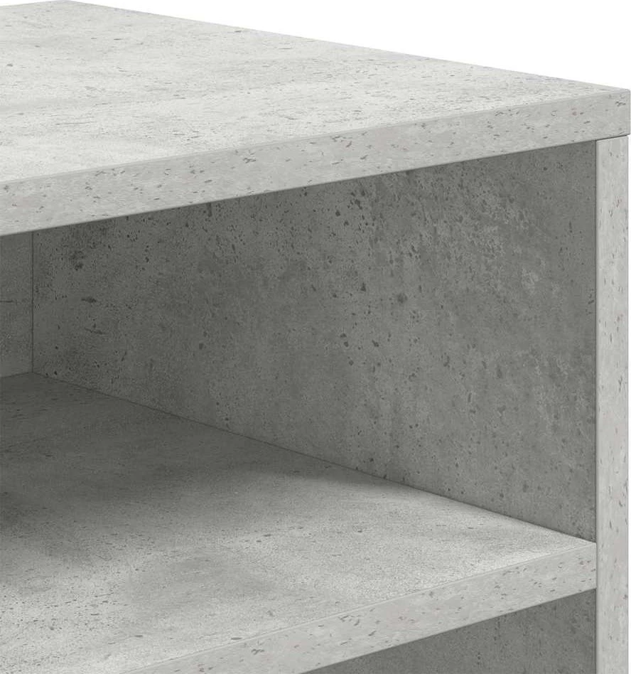 Spintelė knygoms, betono pilka, 66x31x80 cm, MDP