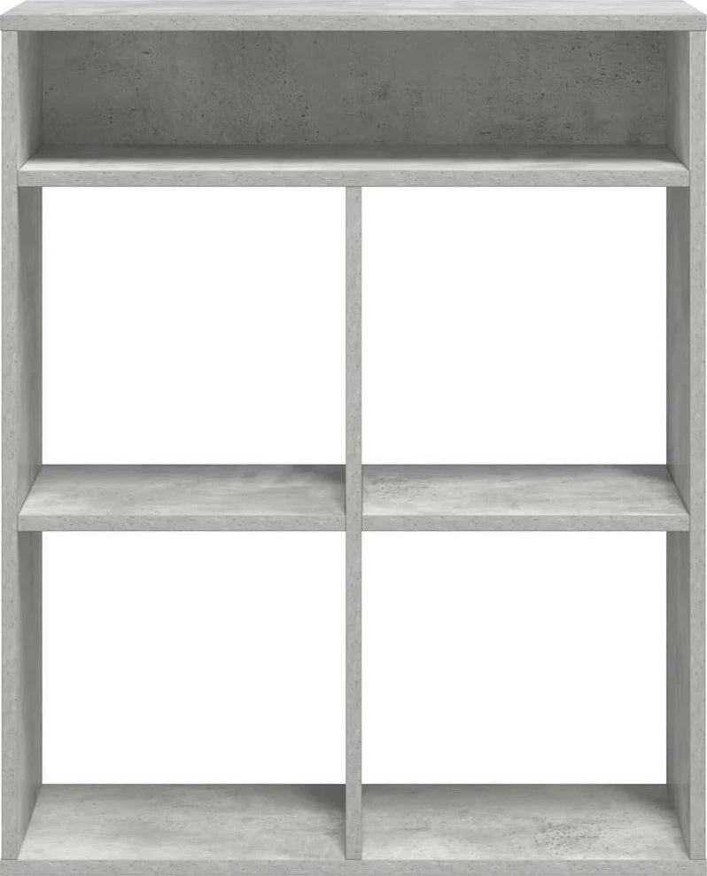 Spintelė knygoms, betono pilka, 66x31x80 cm, MDP