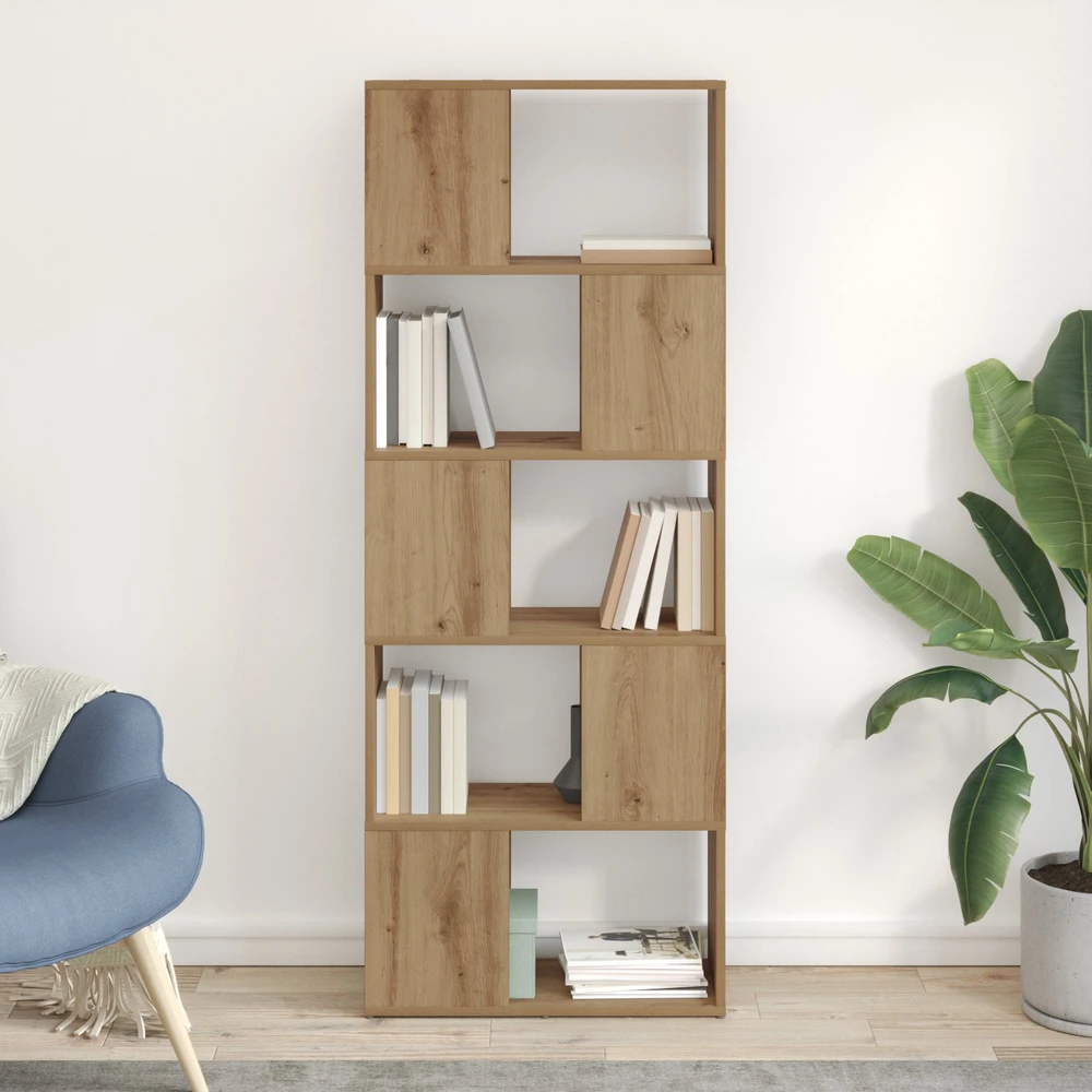 TV spintelių komplektas 60 x 24 x 156 cm Ruda Apdirbta mediena