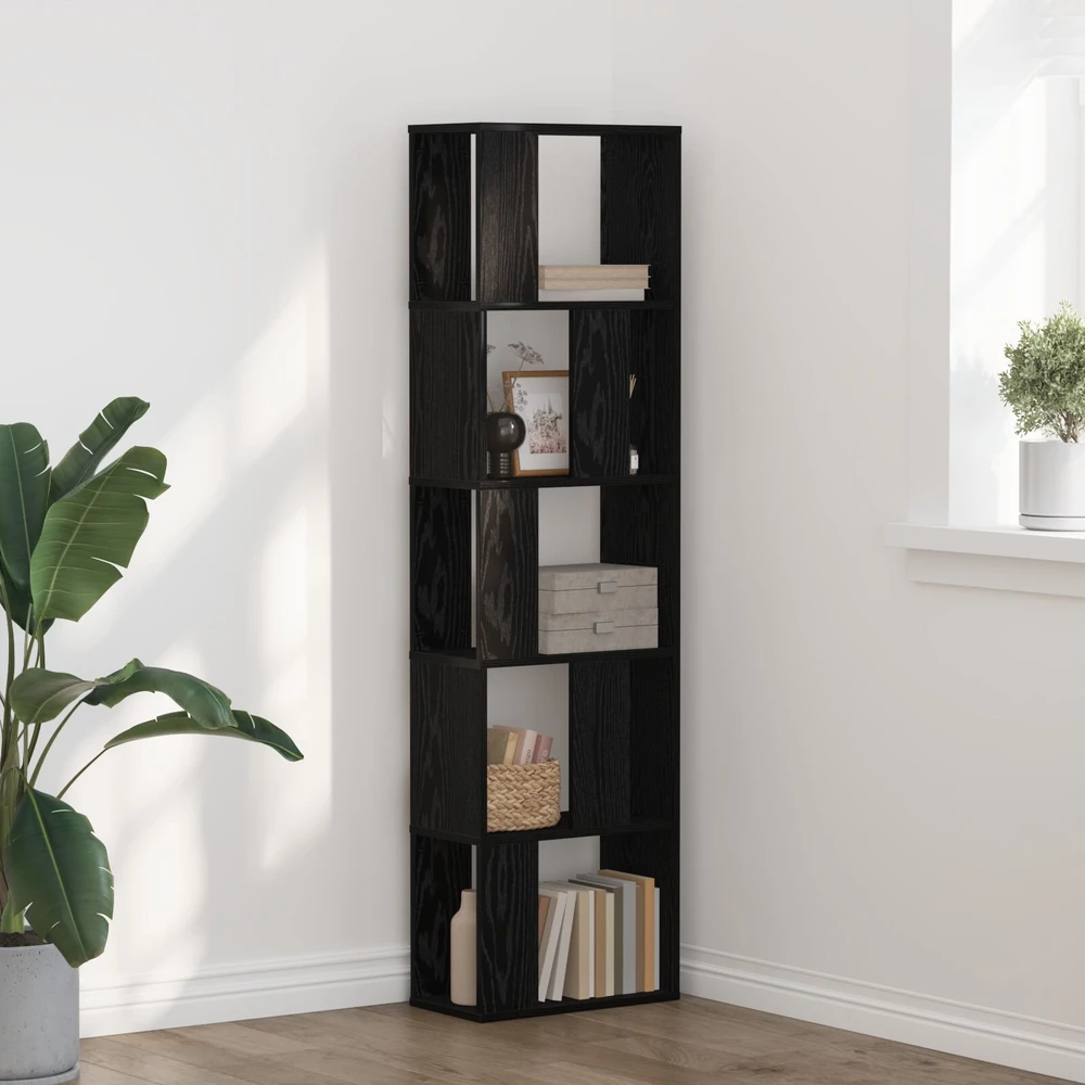Knygų lentyna 5.0 aukštų 45 x 23,5 x 162,5 cm Juodas ąžuolas