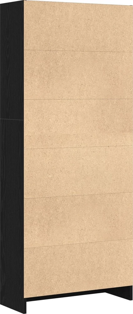 Knygų lentyna 60 x 24 x 143 cm Apdirbta mediena Juodas ąžuolas