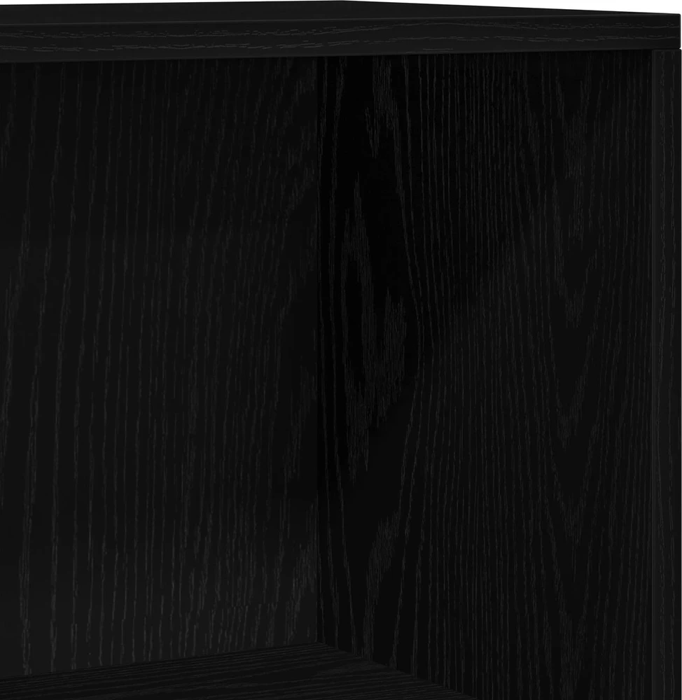 Knygų lentyna 60 x 24 x 143 cm Apdirbta mediena Juodas ąžuolas
