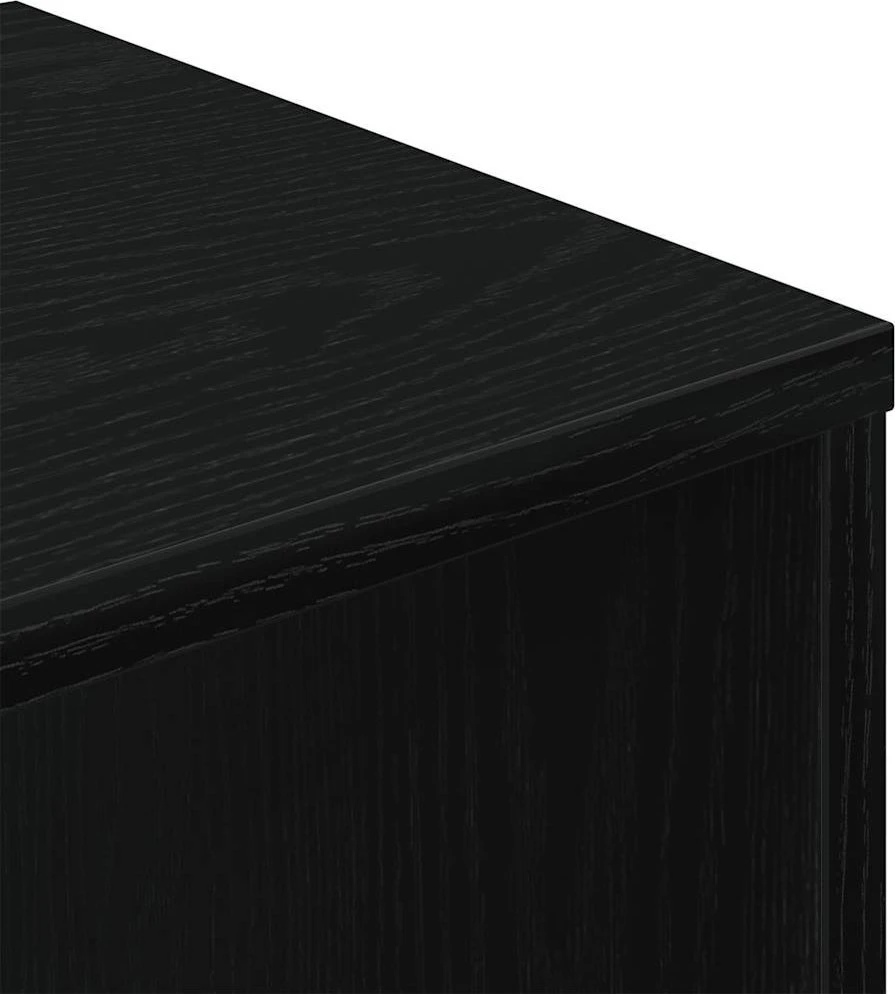 Spintelė knygoms, juodos spalvos, 34x31x112 cm, MDP