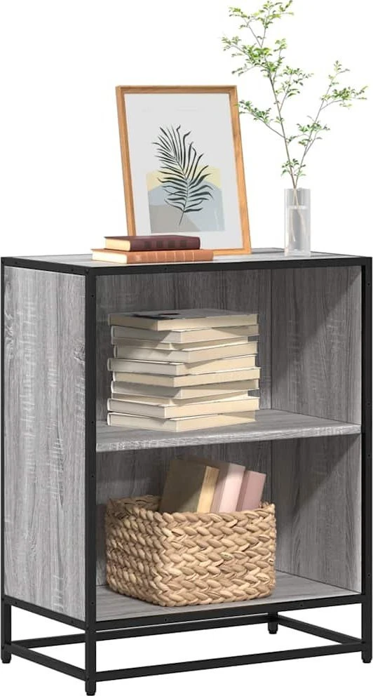 knygų spintelė Pilka Sonoma 60x35x76 cm Engineered Wood