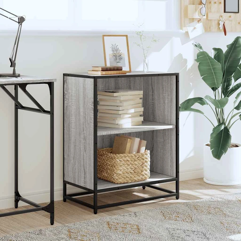 knygų spintelė Pilka Sonoma 60x35x76 cm Engineered Wood