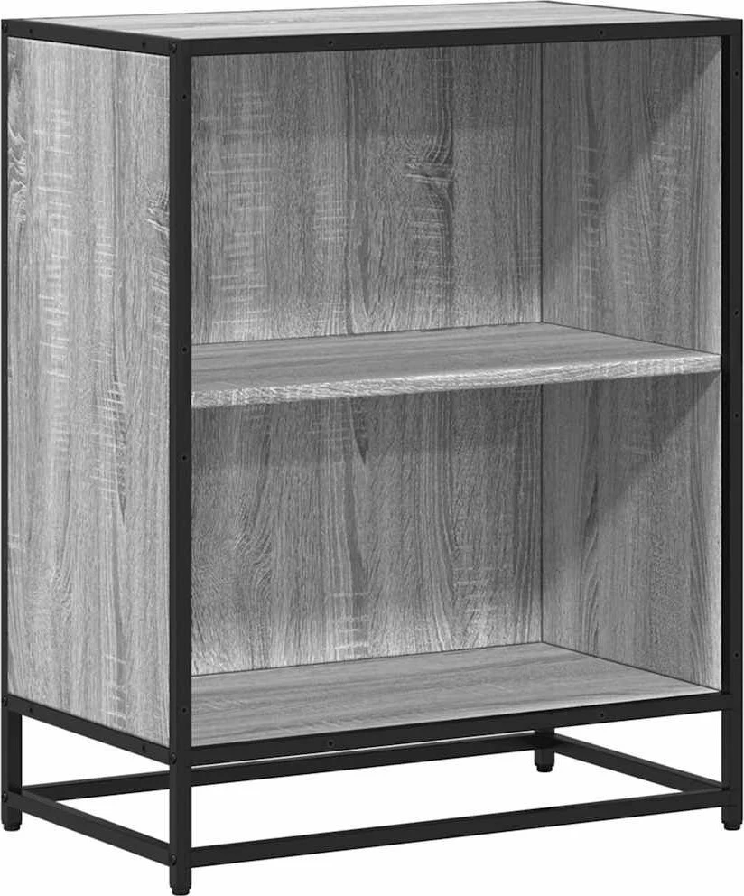 knygų spintelė Pilka Sonoma 60x35x76 cm Engineered Wood