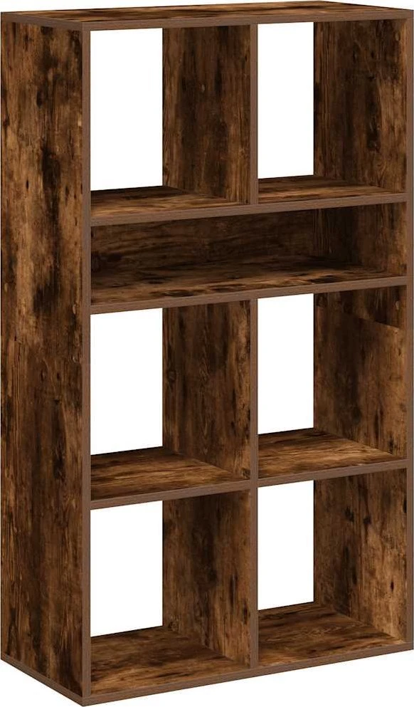Spintelė knygoms, dūminio ąžuolo, 66x31x112 cm, mediena