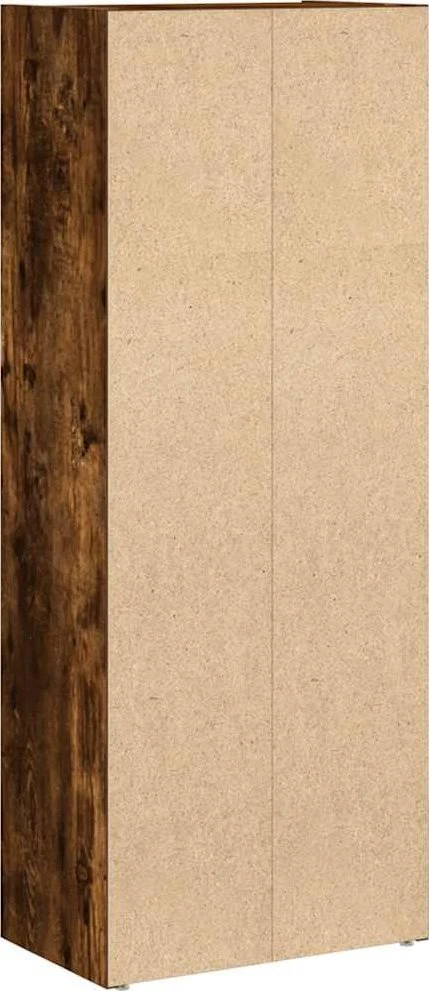 Knygų spinta, dūminio ąžuolo, 40x24x102cm, apdirbta mediena